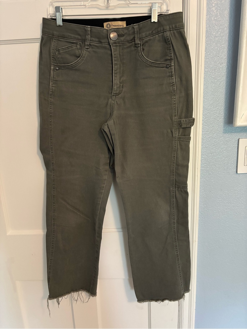 ☄️Democracy cargo jeans size 8 raw hem AB Technology